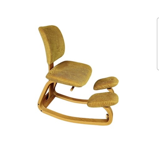 Stokke Balansstoel Peter Ovsvik Werkstoel – fauteuils, Velvet, Wood