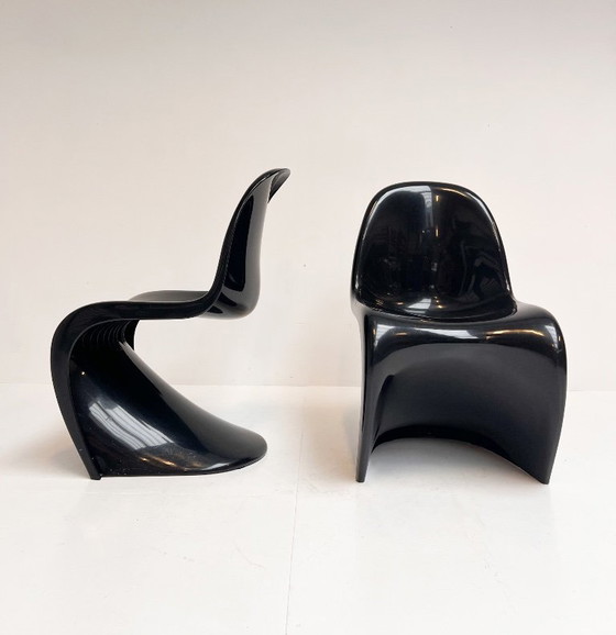 Image 1 of Set van 2 Herman Miller stoelen van Verner Panton, 1970's