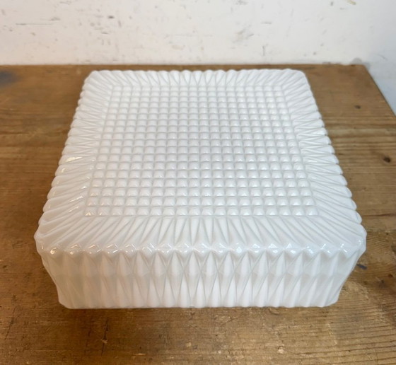 Image 1 of Vintage Wall Or Ceiling Light with Milk Glass, 1970s