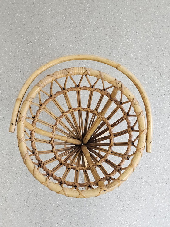 Cesto da cucito vintage in rattan, cesto per lavori, Porta piante, Beige (foto 6 di 11)