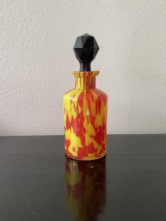 Image 1 of Art Deco parfumfles van Franz Weltz gemaakt in voormalig Tsjecho-Slowakije