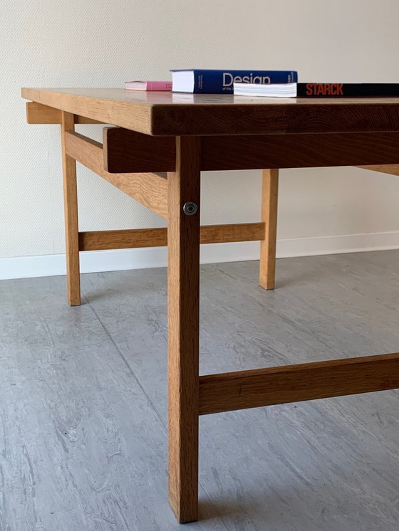 Image 1 of Hans J. Wegner coffee table – PP Møbler – solid oak – with original label