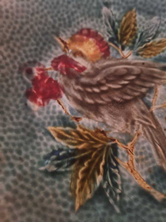Image 1 of Barbotine/Majolica bowl