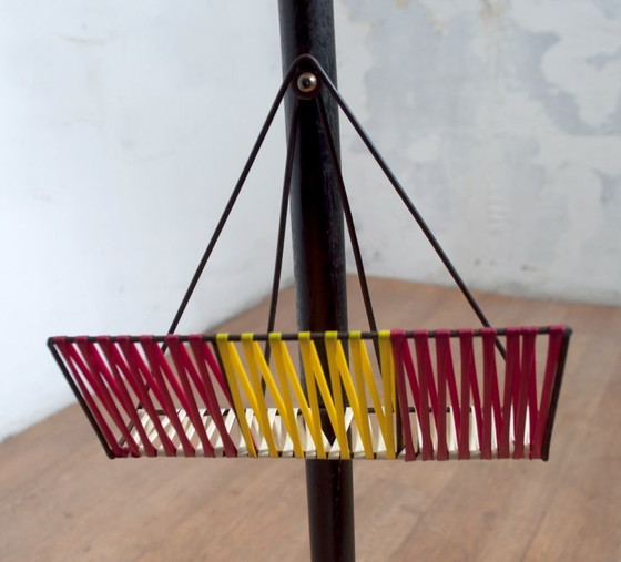 Image 1 of Lámpara de pie italiana de cristal de Murano "Incamiciato", Vistosi Mid-Century Modern, años 50