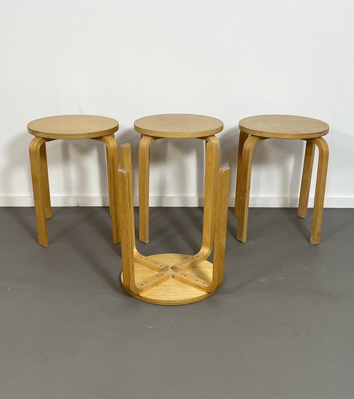 Set van 4 IKEA Frosta Plywood Krukken