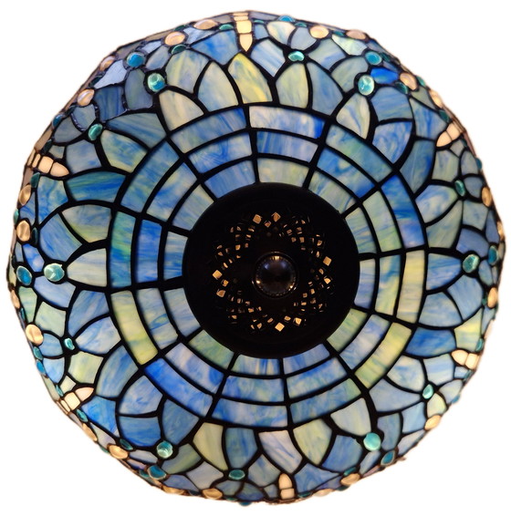 Image 1 of Lámpara de mesa estilo Tiffany de cobre 70x40