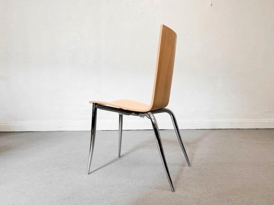 1/6 Philippe Starck Driade Olly Tango Sedia Cromata – Sedie da pranzo, Legno, Cromo (photo 7 of 12)