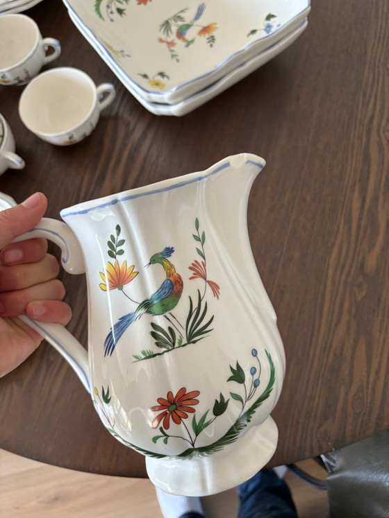 29-Piece Gien Oiseaux de Paradis Vintage Tableware Collection – France – Crockery, Porcelain (photo 15 of 15)
