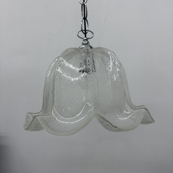 Image 1 of Lampe suspendue en verre de Murano, 1970