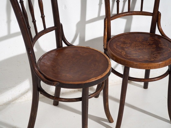 Sedie antiche stile caffè parigino (c.1920). Set di 6 pezzi #3 – Sedie da pranzo, Wood (photo 29 of 40)