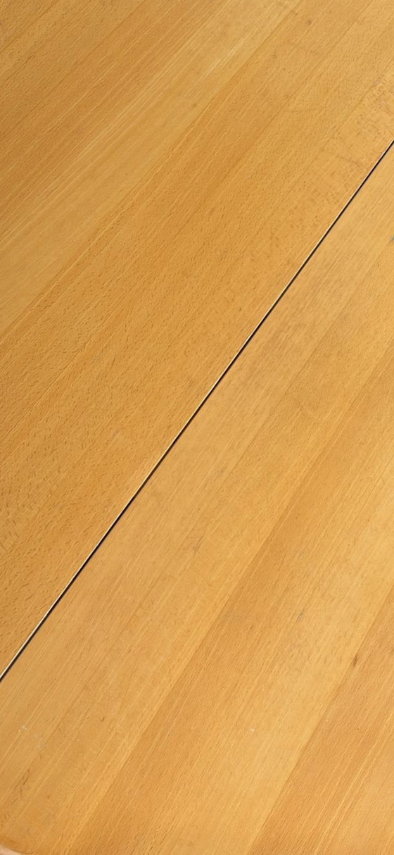 Image 1 of Extendable round Danish dining table