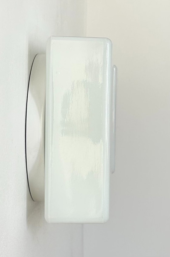 Image 1 of Coppia di appliques vintage Lita, opaline, Francia 1970