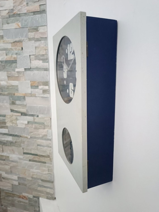 Image 1 of Space Age pendulum wall clock by Rhytm, 1970s