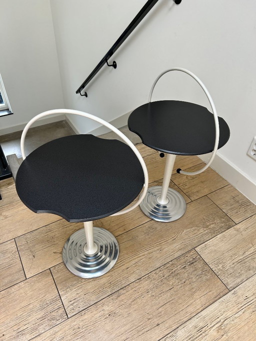 2x Siggi Fischer Leolux Besico Bijzettafels