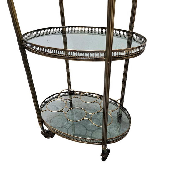 Carrello Bar Vintage Francese in Ottone, Anni '60 – Carrelli bar (photo 4 of 5)