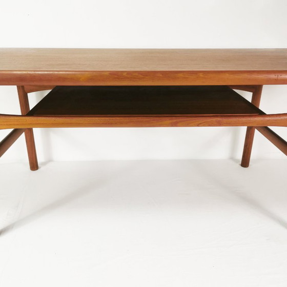 Mesa de centro de teca Mid-Century, Arrebo Møbler, diseñada por Robert Christensen, Dinamarca, años 60. (photo 3 of 15)