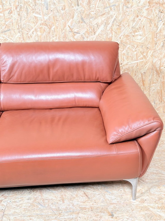 Image 1 of Agnelli Sofa 2 ,5 zits leren Italiaanse bank