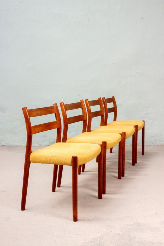 Image 1 of 4 x Niels Otto Möller Model 84 Stoel Deens Vintage Teak