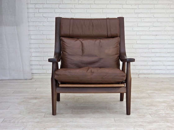 Anni '70, design danese di H.J.Wegner, poltrona schienale alto, modello GE530. – Hans Wegner, Poltrone (photo 20 of 26)