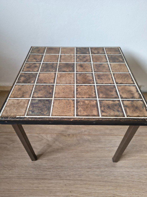 Vintage Tile Table / Plant Table – Mid-Century – Metal (photo 3 of 5)