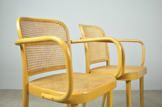 Image 1 of Set of 4 vintage Joseph Hoffmann No. 811 Prague chairs by FMG, 1950s, Poland