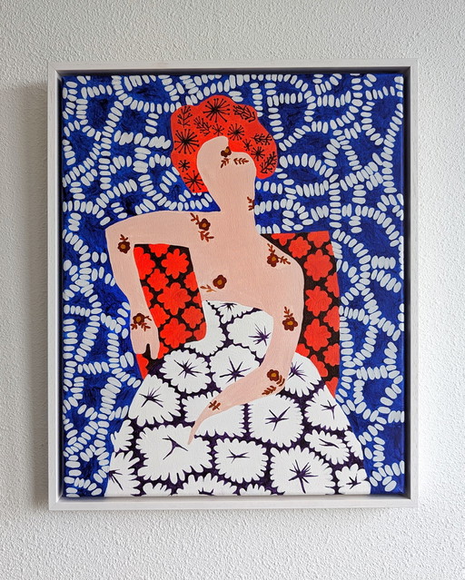 Original gerahmtes Kunstwerk "Brautanmut" (40x50 cm)