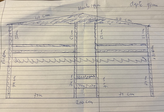 Image 1 of Letto a mezza altezza bianco lavato