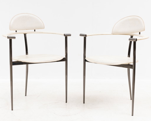 Un ensemble de quatre chaises de salle à manger Arrben/Italie « Marilyn Stiletto »