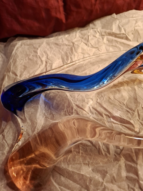 Cuenco artístico Mid-Century "Rhapsody" grande de vidrio de František Zemek para Mstišov (42 cm) – Glass (photo 8 of 12)
