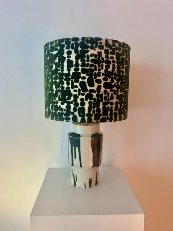 Image 1 of Set of 2 MCM Table Lamps: Upcycled one-of-a-kind pieces made from vases by Ditmar Urbach Keramik – Czech Republic
