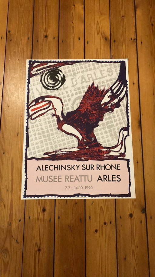 Manifesto d'epoca di Alechinsky del 1990
