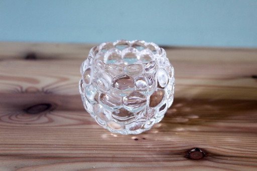 Himbeerförmiger Teelichthalter aus Glas