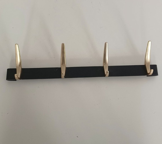 Image 1 of Vijftiger jaren kapstok met 4 haken 