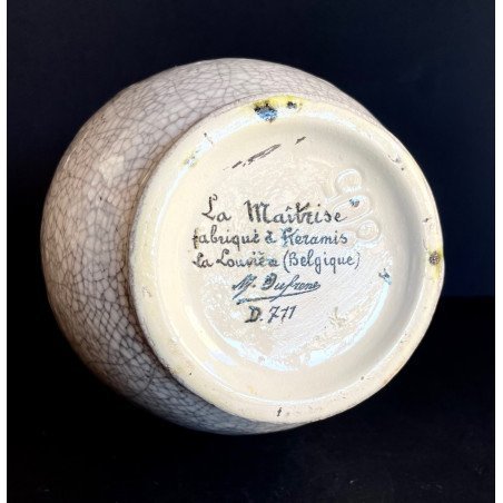 Image 1 of Boch Frères Keramis Maurice Dufrène Vaas