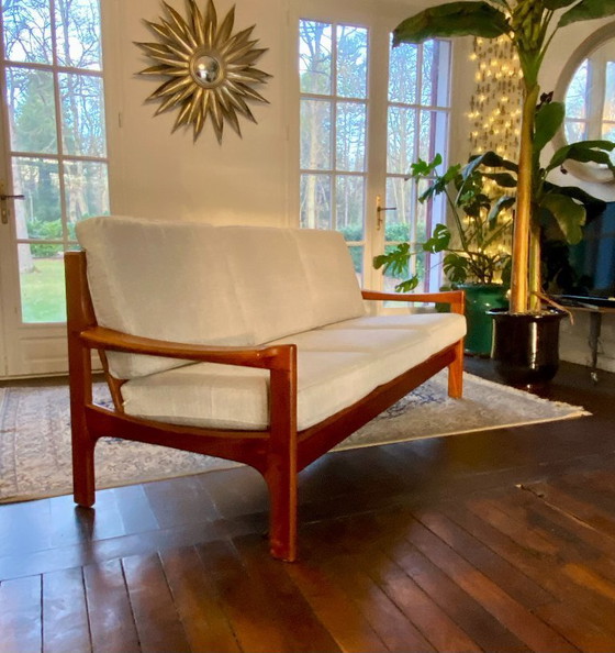 Image 1 of Danish 3-seater teak sofa – 1960s