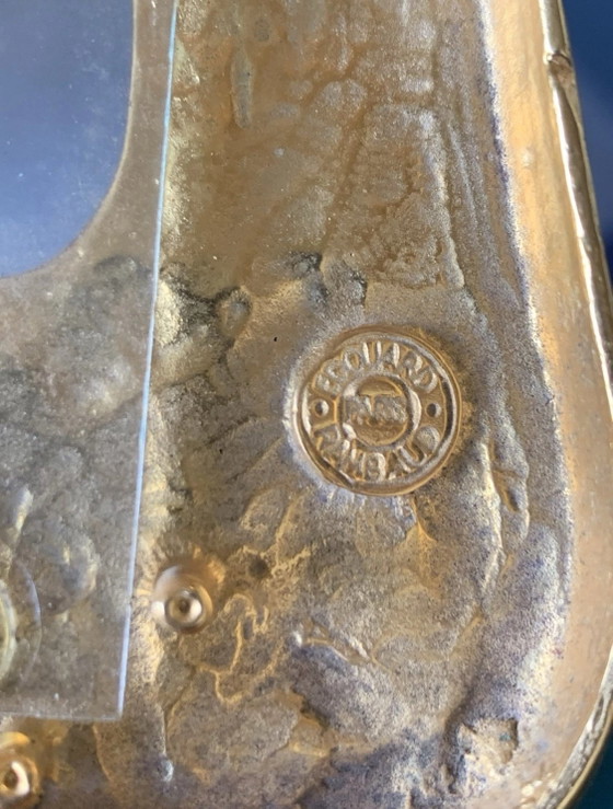 Gouden fotolijst gesigneerd Edouard Rambaud Parijs – Vintage Franse gouden lijst met sculpturaal ontwerp (photo 5 of 6)