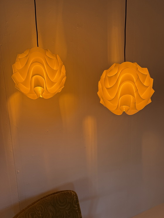 Image 1 of 2x lampade a sospensione vintage modello Le Klint 172, Poul Christiansen '70