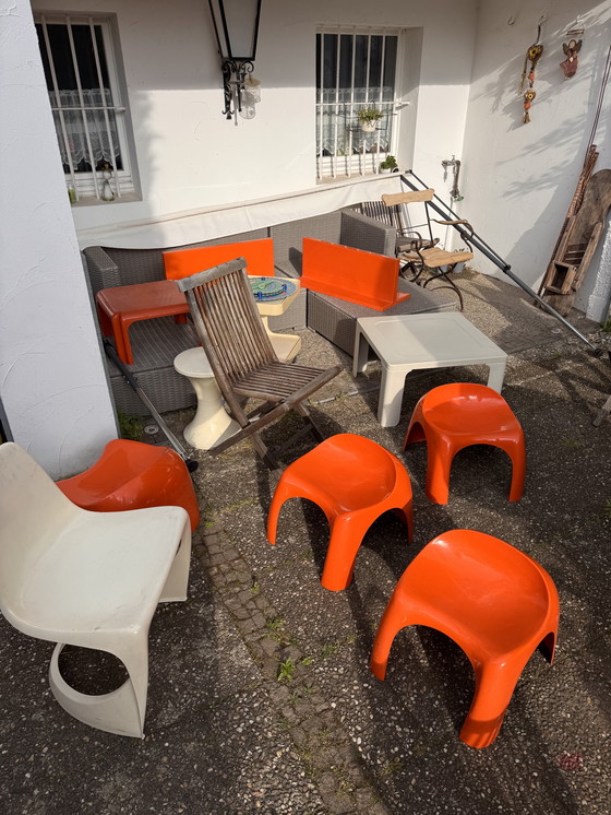 Image 1 of 4x Stacy Dukes Efebino Arteminde chair in orange
