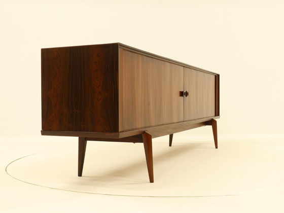 Image 1 of Grande credenza in palissandro con ante a tamburo di Oswald Vermaercke per V-Form, Belgio, anni '60