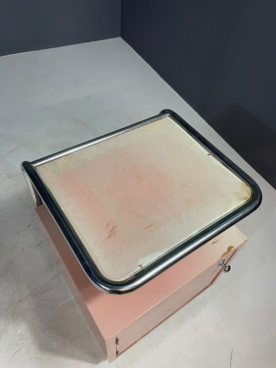 Image 1 of Kovona Bauhaus-stijl nachtkastje, 1950, Tsjecho-Slowakije