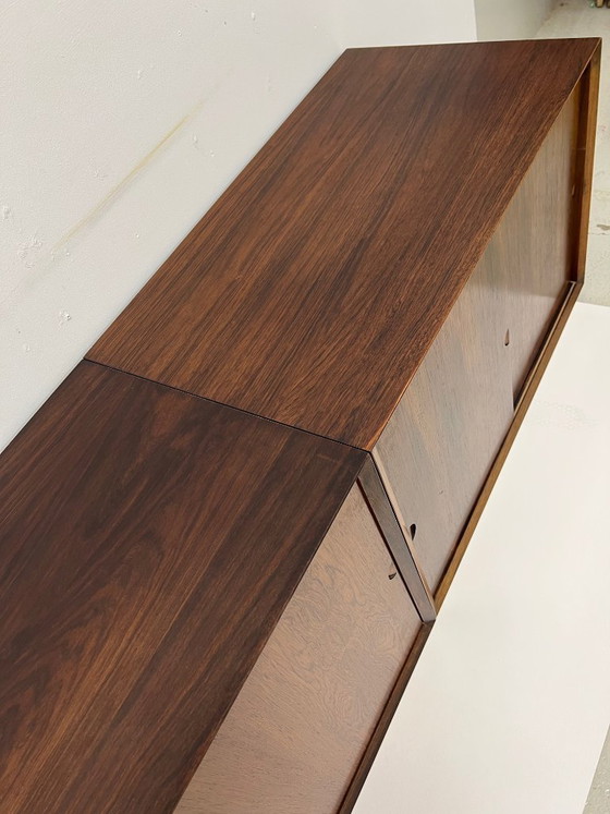 Image 1 of Poul Cadovius zwevend wanddressoir van palissanderhout, van CADO, jaren 1960.