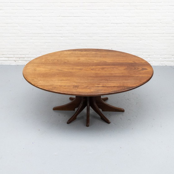 Image 1 of Marc Van Rampelberg Muninga Wood Dining Room Set anni '80