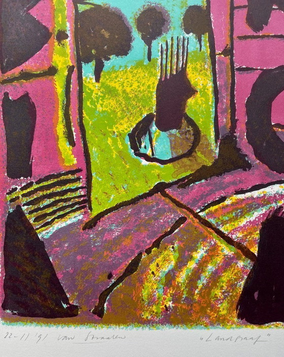 Image 1 of Zeefdruk Frans van Straalen - Landgraaf