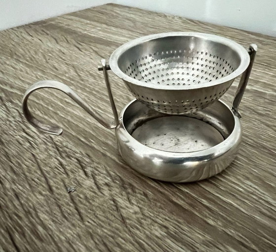 Image 1 of Servizio da tè Linton Paris da 4 pezzi per una persona (egoista), metallo argentato con punzone