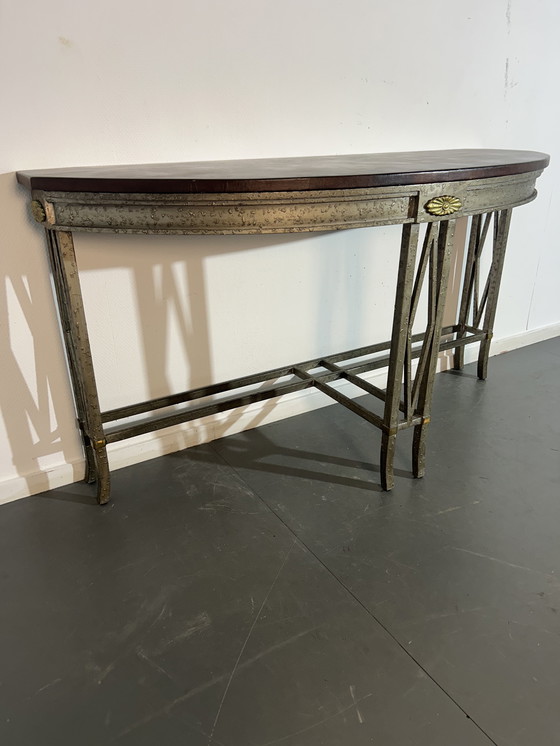Image 1 of Wrought iron console table '1970'