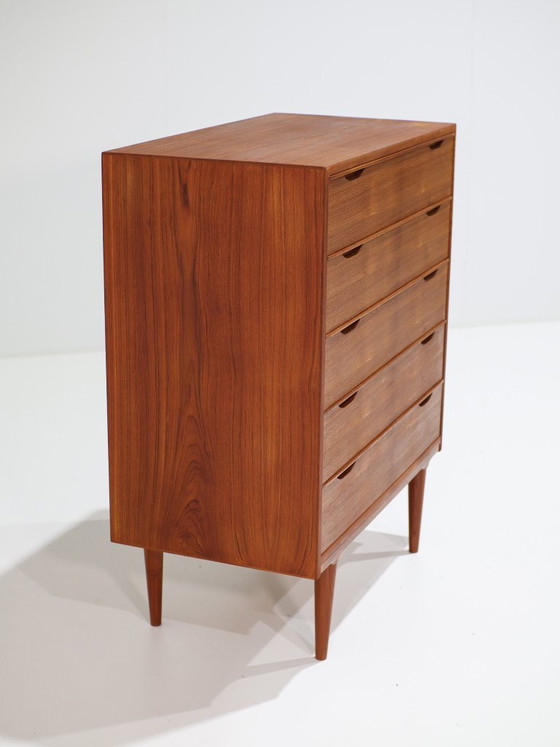 Cassettiera Tallboy Teak Danese Anni '60 Vintage – Cassettiere, Wood (photo 12 of 15)