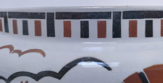 Image 1 of Jardinera Art Déco "Ceylon", loza K&G Lunéville