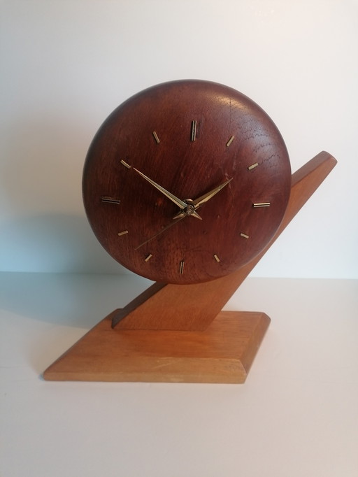 Teak vintage clock
