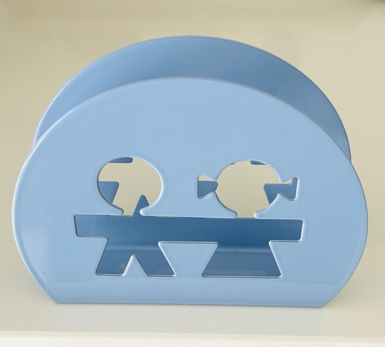Image 1 of Porte-serviettes bleu Girotondo Alessi
