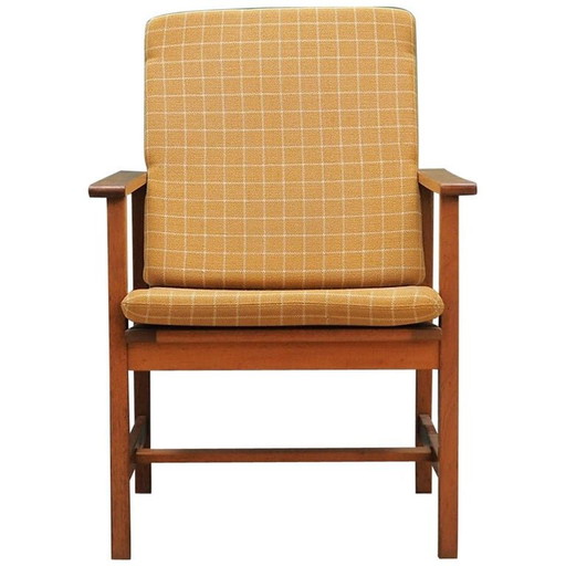 Fauteuil jaune, Design danois, 1970S, Designer : Børge Mogensen